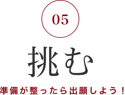 準備が整ったら出願しよう！