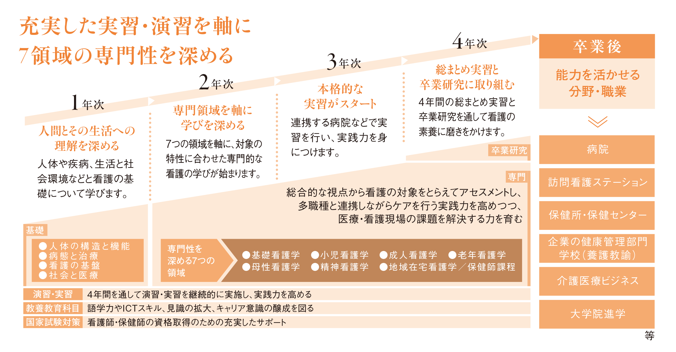 4年間の学びの流れ