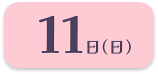 11日（日）