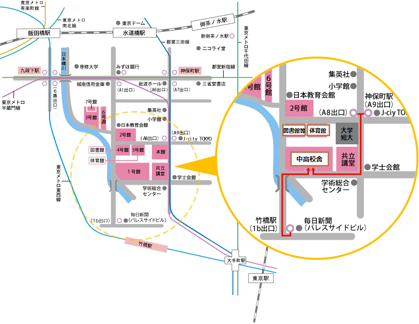 校内の案内