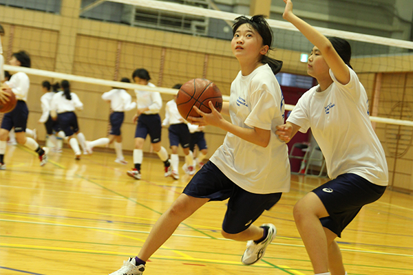 バスケットボール部 部活動 学校生活 共立女子中学高等学校