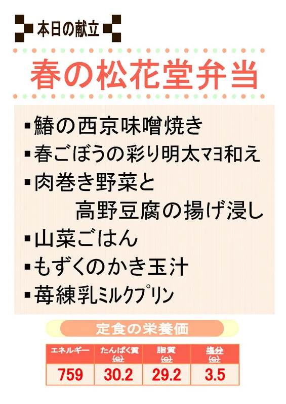 献立