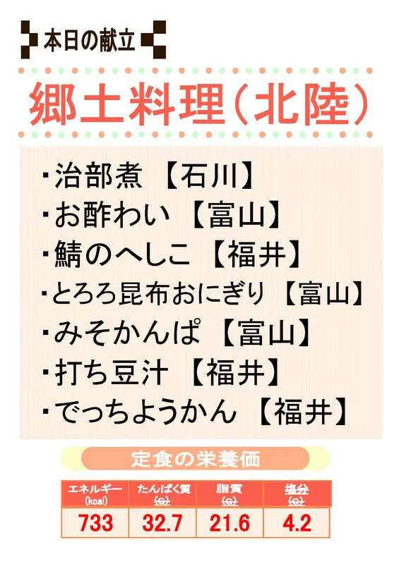 献立