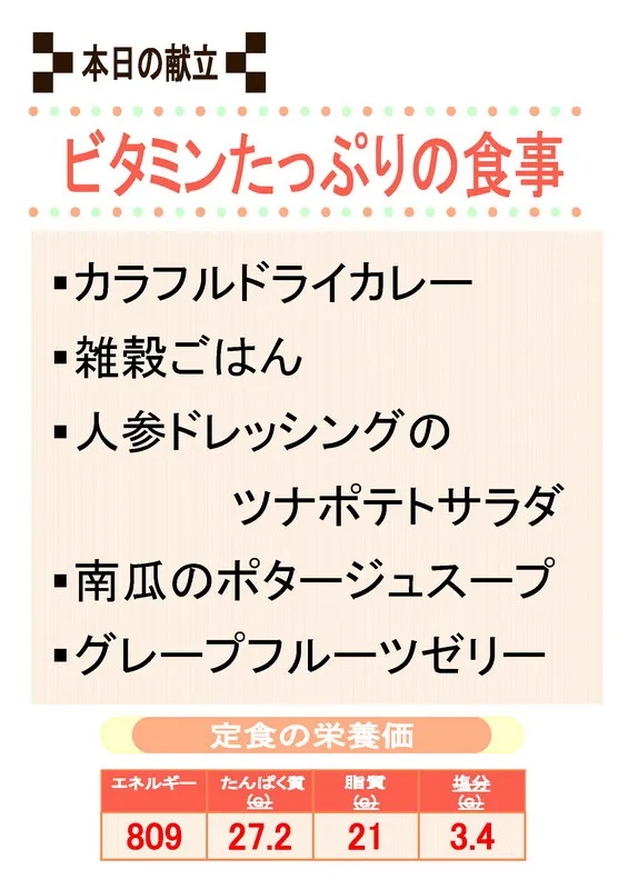 献立