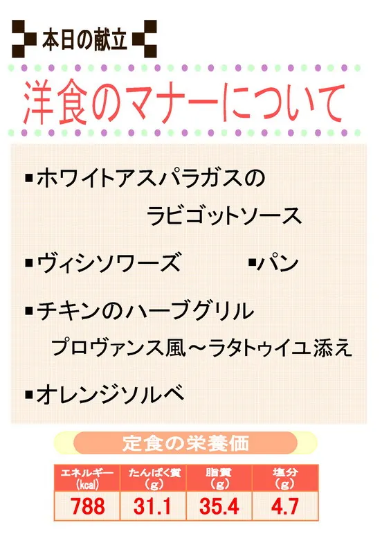 献立