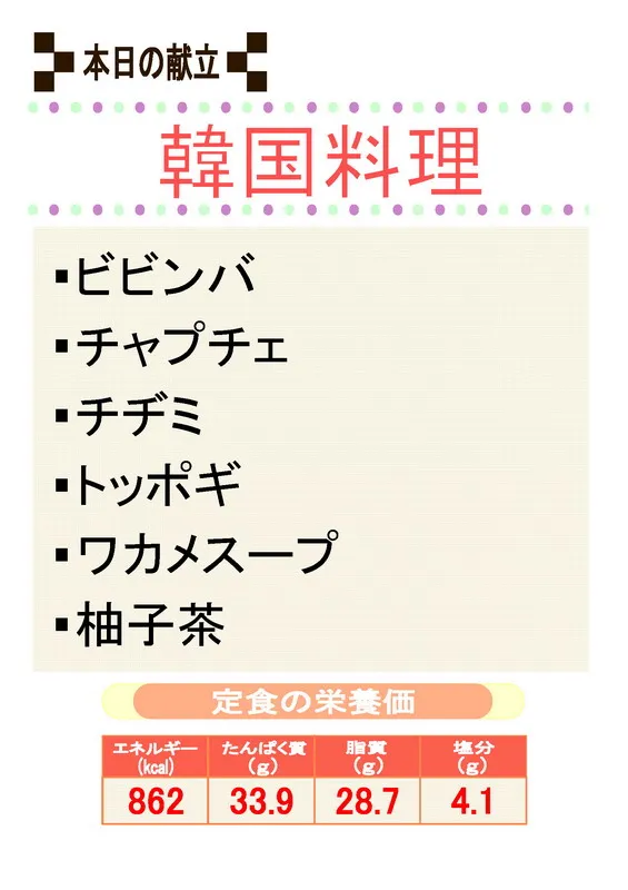 献立