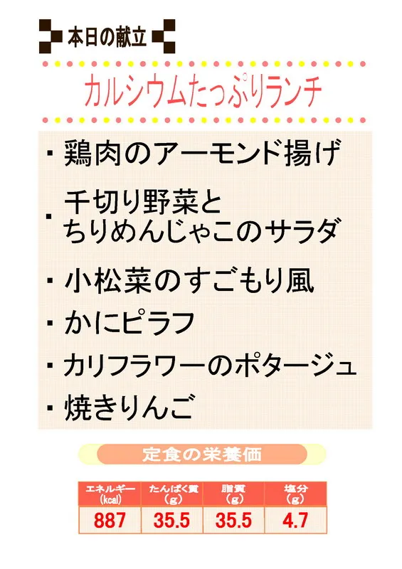 献立